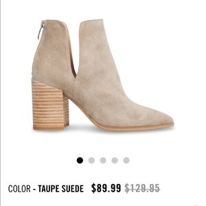 Steve Madden Taupe Suede booties